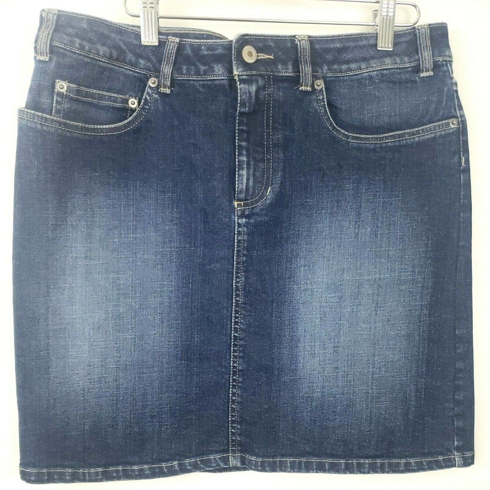 Life Is Good Jean Skirt Denim Stretch Cotton